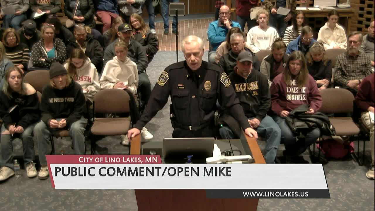 Lino Lakes City Council Meeting 4/8/2024