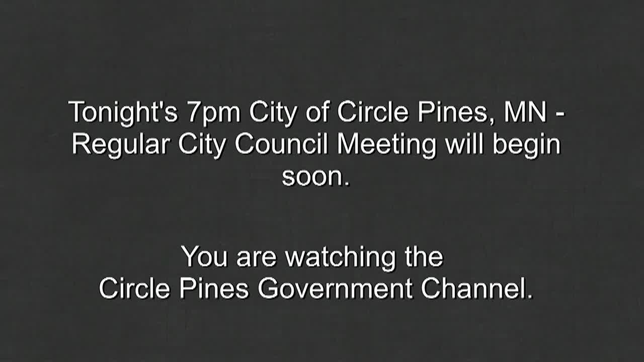 Thumbnail image for Circle Pines City Council Meeting 5/28/2024