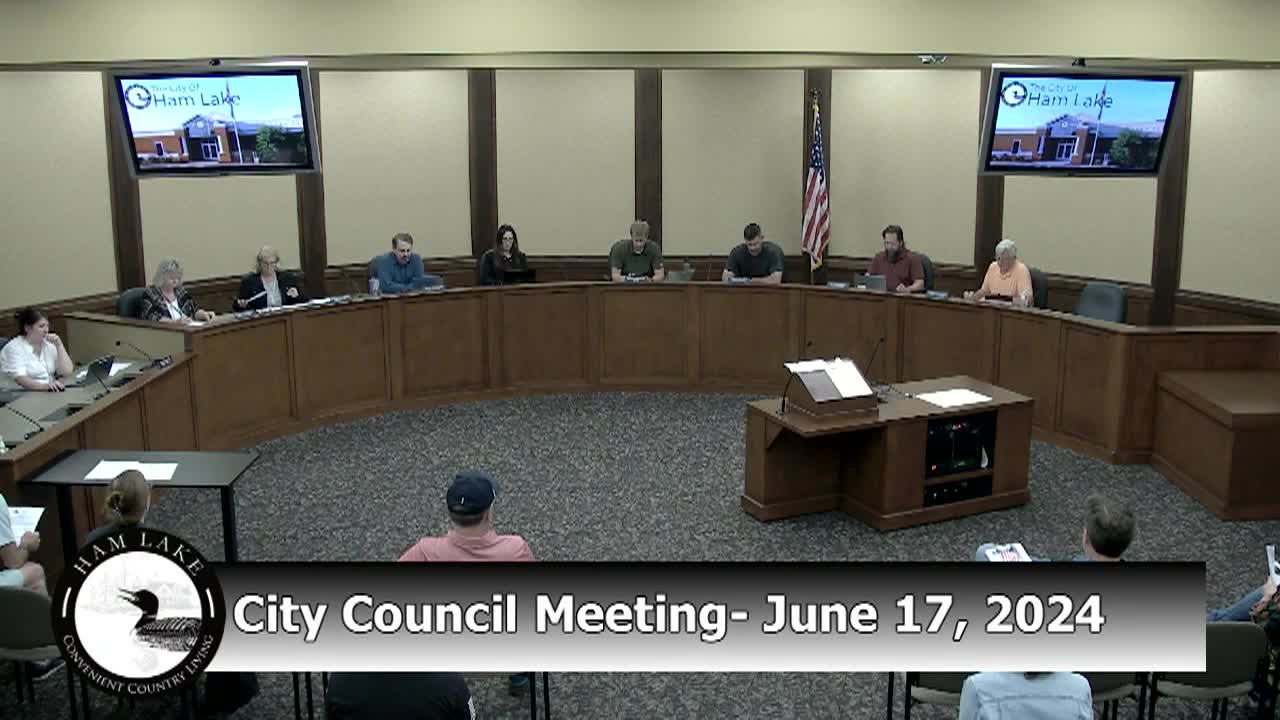 Thumbnail image for Ham Lake City Council Meeting 6/17/2024