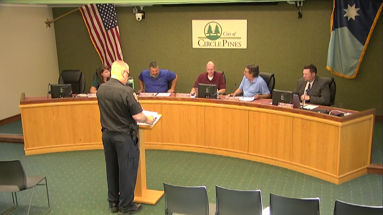 Thumbnail image for Circle Pines City Council Meeting - 6/25/2024