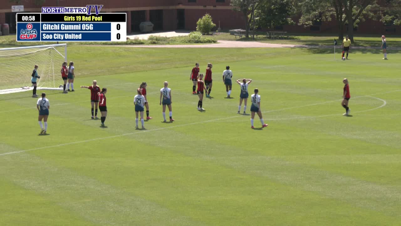 Thumbnail image for USA Cup Soccer Weekend Game 3: 19G Red - Soo City United vs. Gitchi Gummi 05G