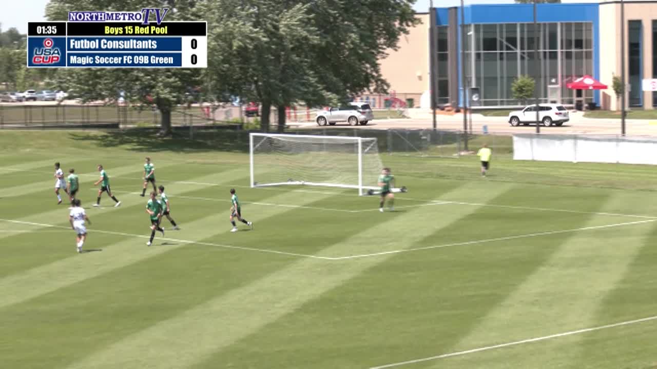 Thumbnail image for USA Cup Soccer Weekend Game 2: 15B Red - Magic Soccer FC 09B Green vs. Futbol Consultants