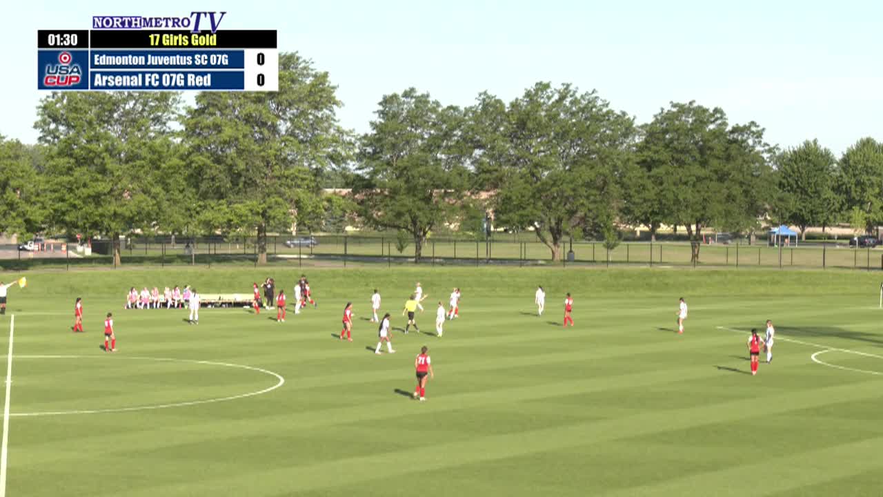Thumbnail image for USA Cup Soccer Game 13: U17 Girls Gold - Arsenal FC Red vs Edmonton Juventus SC