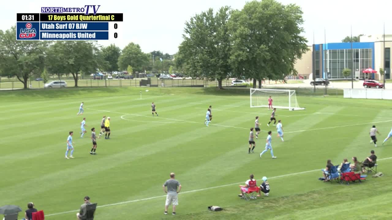 Thumbnail image for USA Cup Soccer Game 24: U17 Boys Gold QF C - Utah Surf BJW vs. Minneapolis United Premier