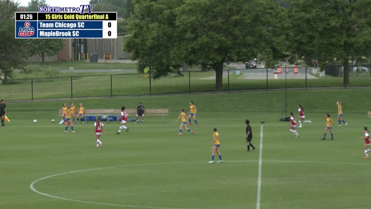 Thumbnail image for USA Cup Soccer Game 25: U15 Girls Gold QF A - MapleBrook SC Premier vs. Team Chicago Elite