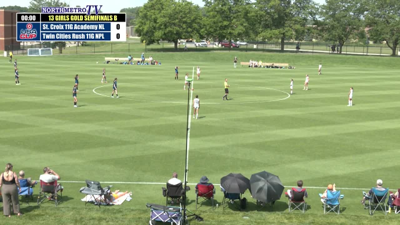 Thumbnail image for USA Cup Soccer Game 26: U13 Girls Gold SF B - Twin Cities Rush NPL vs. St. Croix Academy NL
