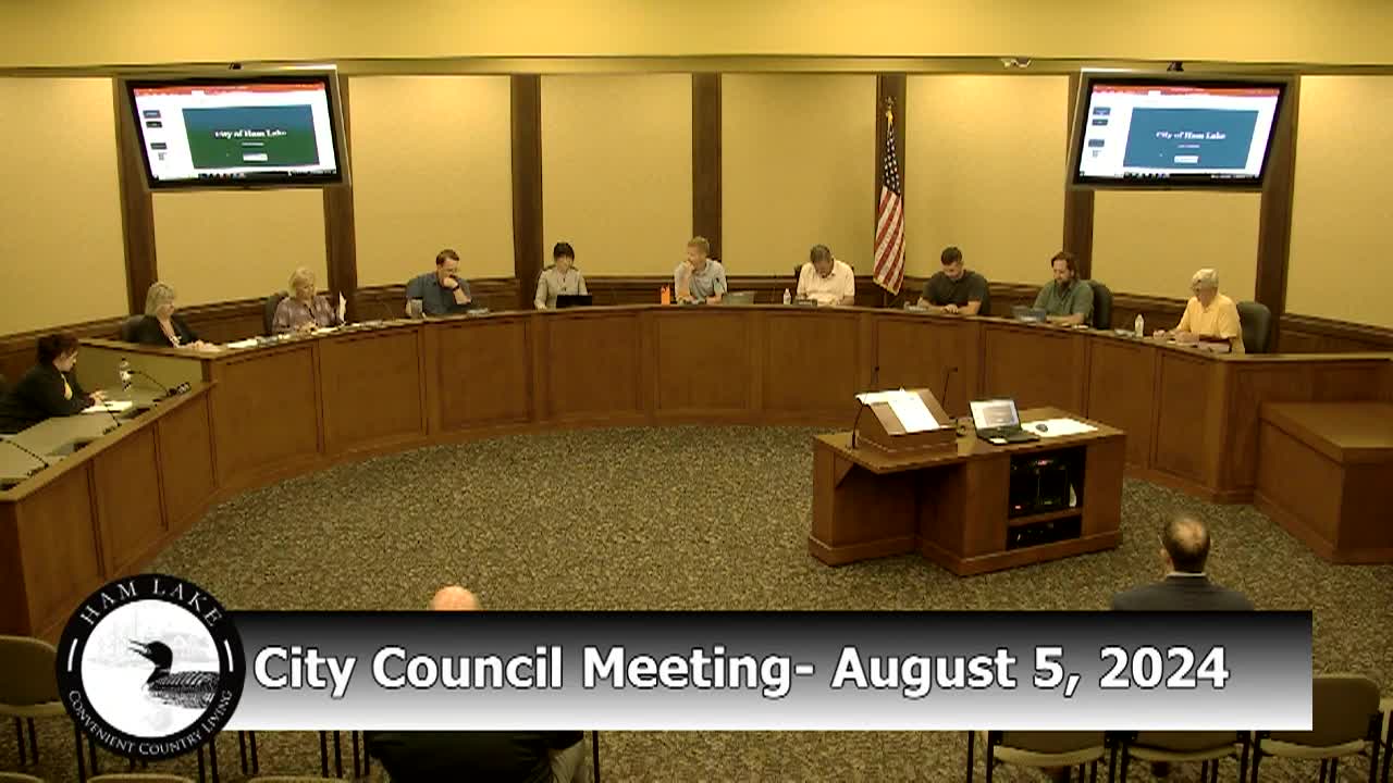 Thumbnail image for Ham Lake City Council Meeting 8/5/2024