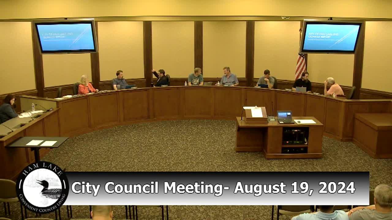 Thumbnail image for Ham Lake City Council Meeting 8/19/2024