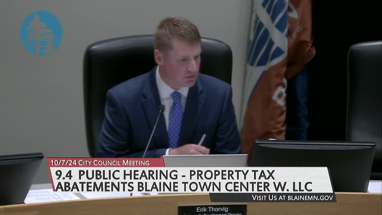 Thumbnail image for Blaine City Council Meeting 10/7/2024