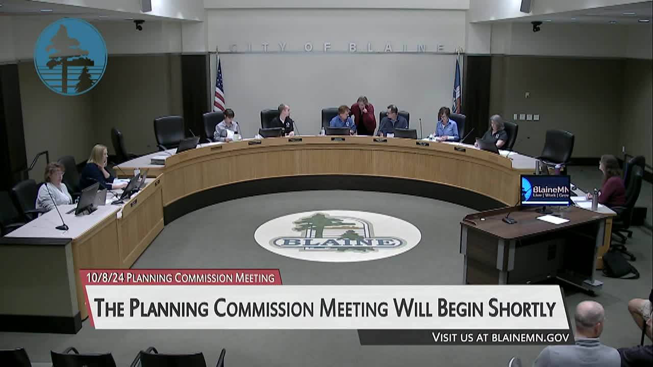 Thumbnail image for Blaine Planning Commission Meeting 10/8/2024