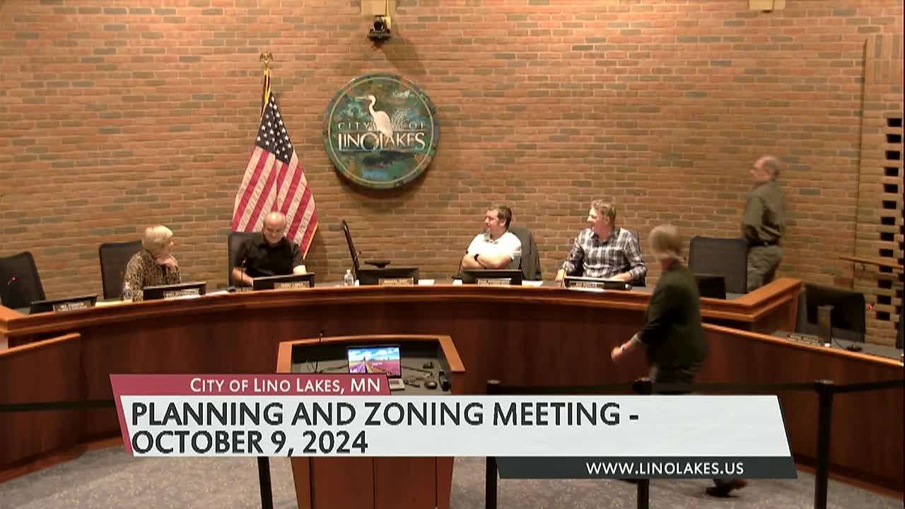 Thumbnail image for Lino Lakes Planning & Zoning Commission Meeting 10/09/2024