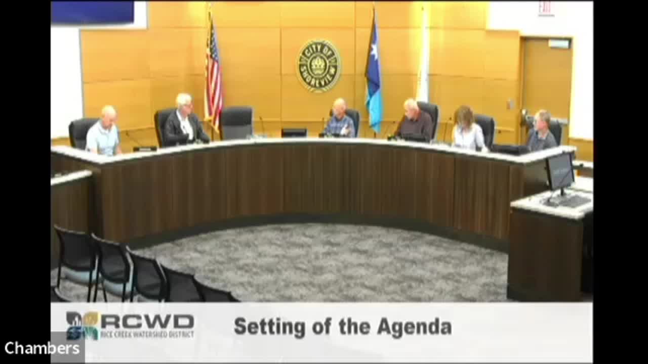 Rice Creek Watershed District Board Meeting - 10/09/2024
