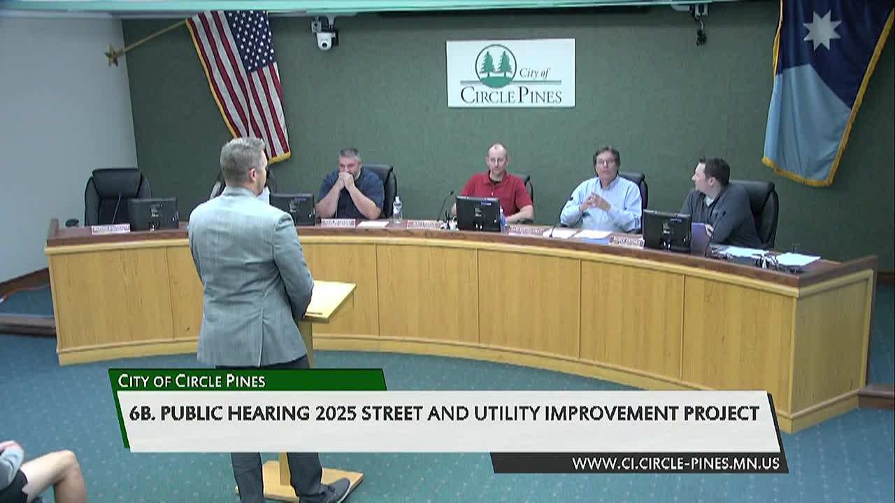 Circle Pines City Council Meeting - 10/22/2024