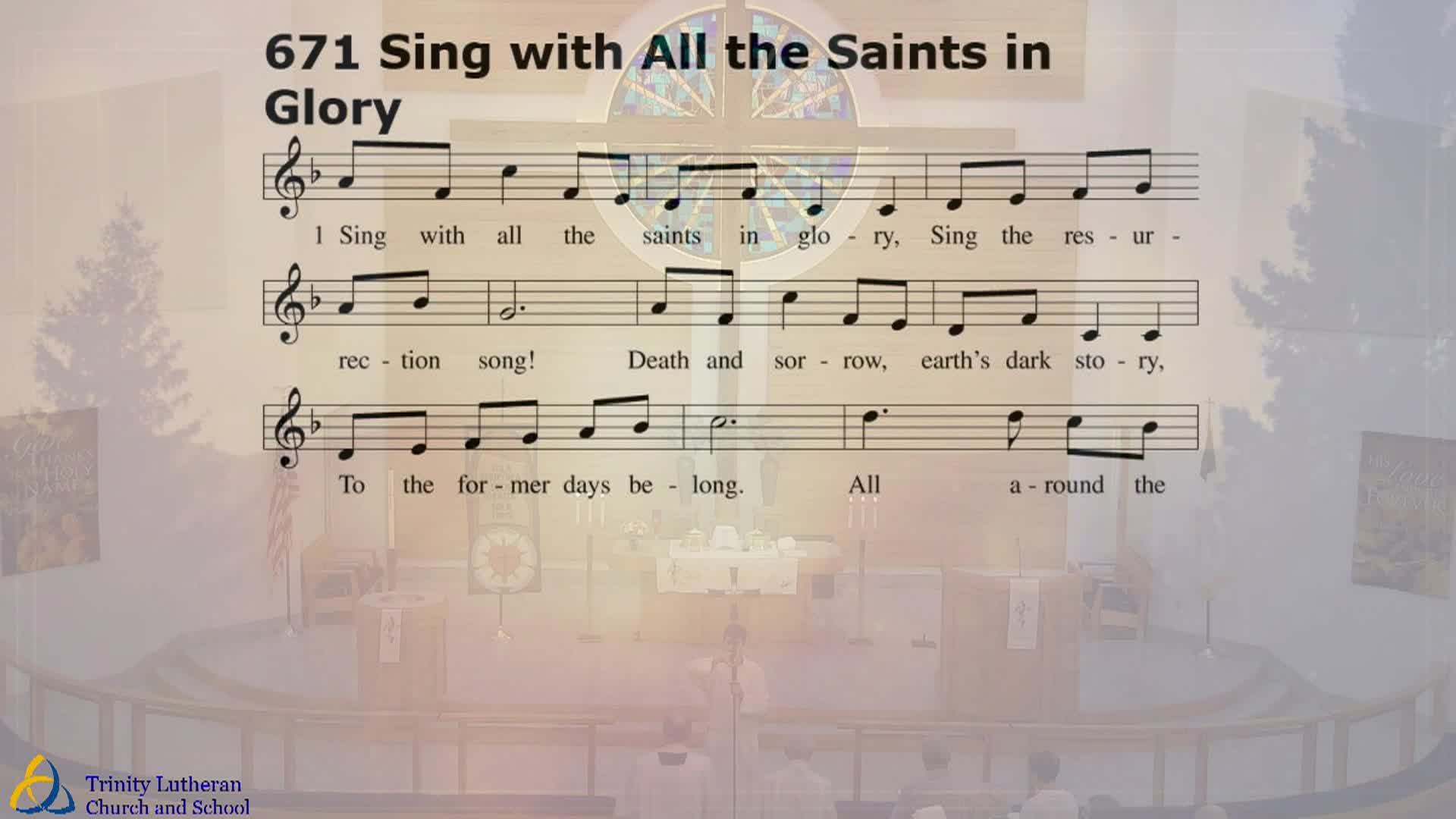 Trinity Lutheran Church Service 11/3/2024