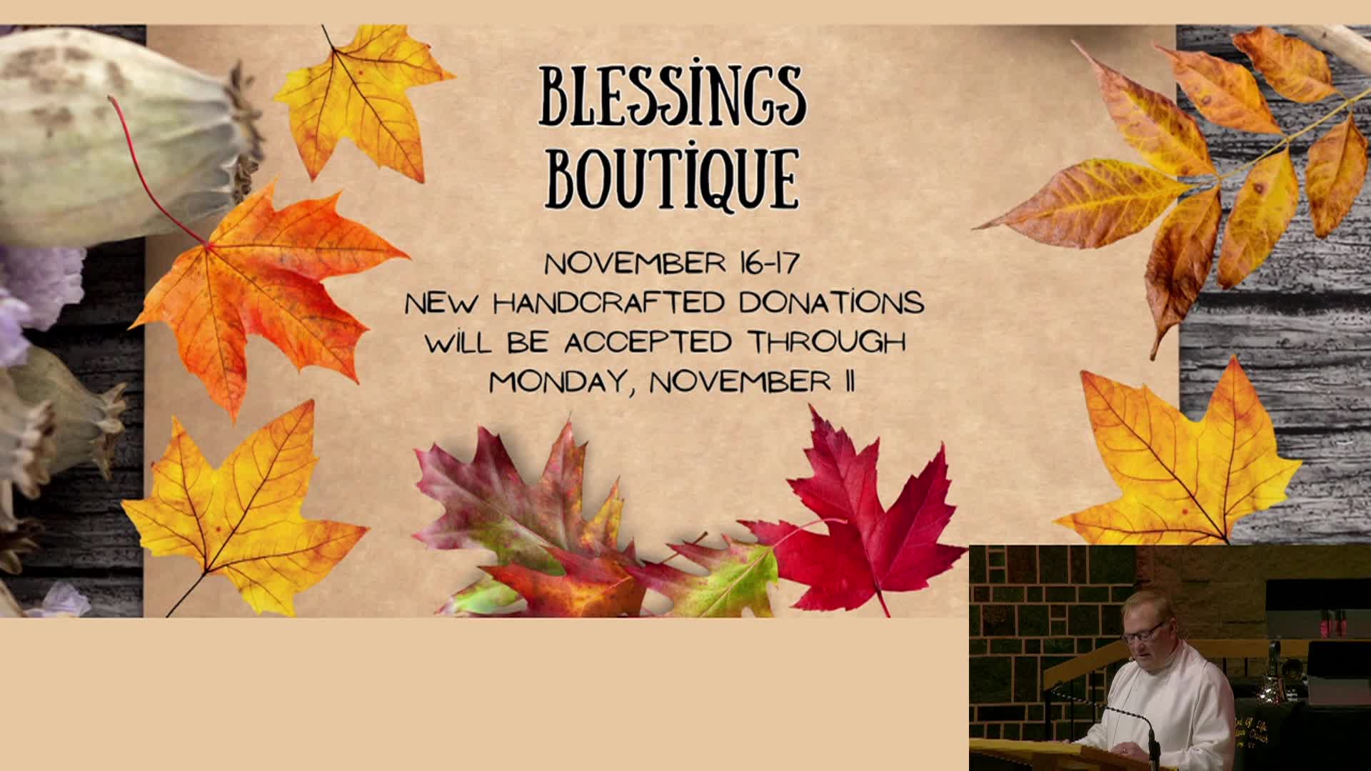Lord of Life Church Service - 11/3/2024