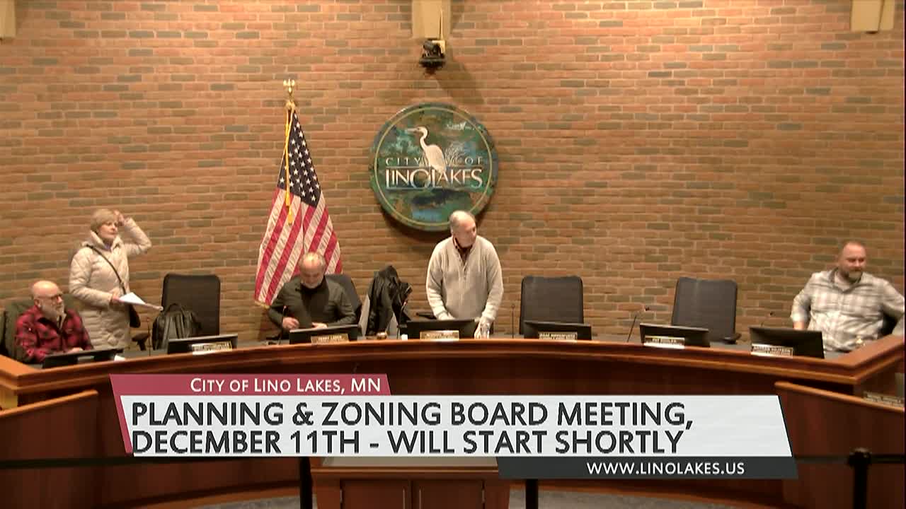 Thumbnail image for Lino Lakes Planning & Zoning Commission Meeting 12/11/2024