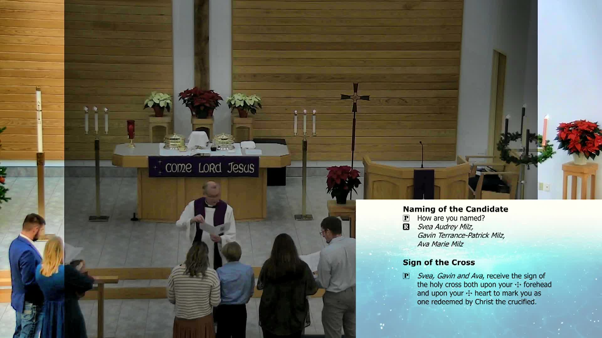 Trinity Lutheran Church Service 12/15/2024