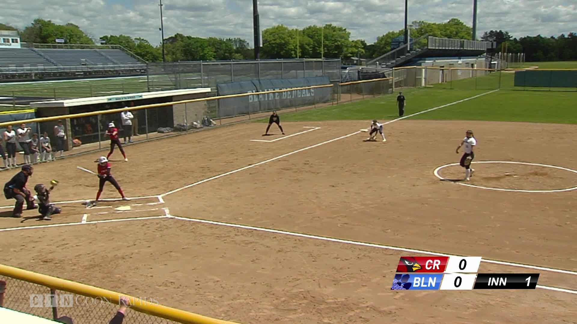 7AAAA Softball 1st Round: Coon Rapids at Blaine