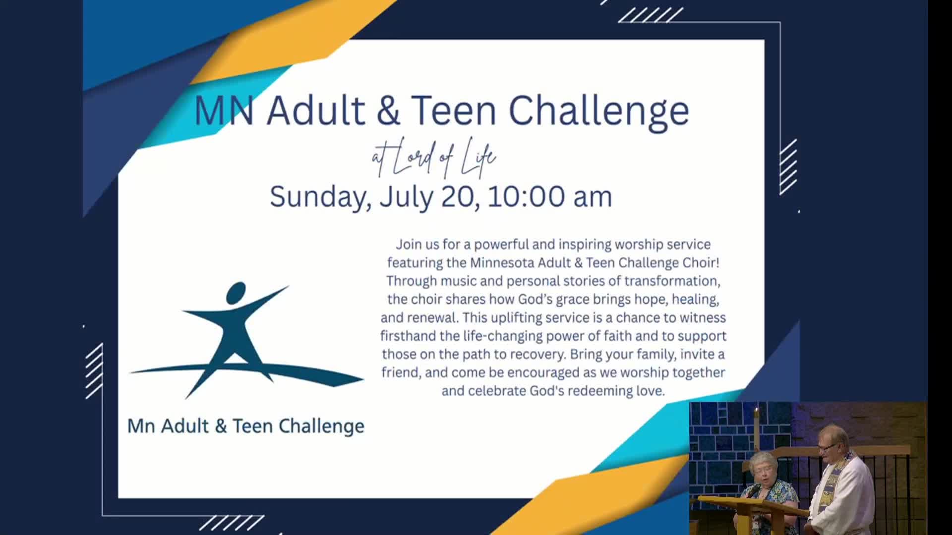 Thumbnail image for Lord of Life Church Service - 7/13/2025
