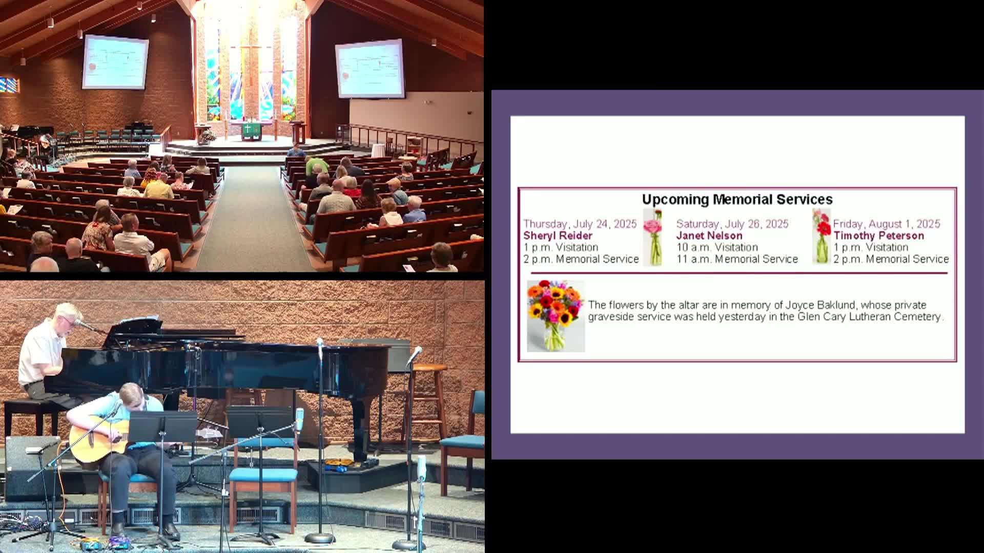 Glen Cary Lutheran Church Worship 7/20/2025