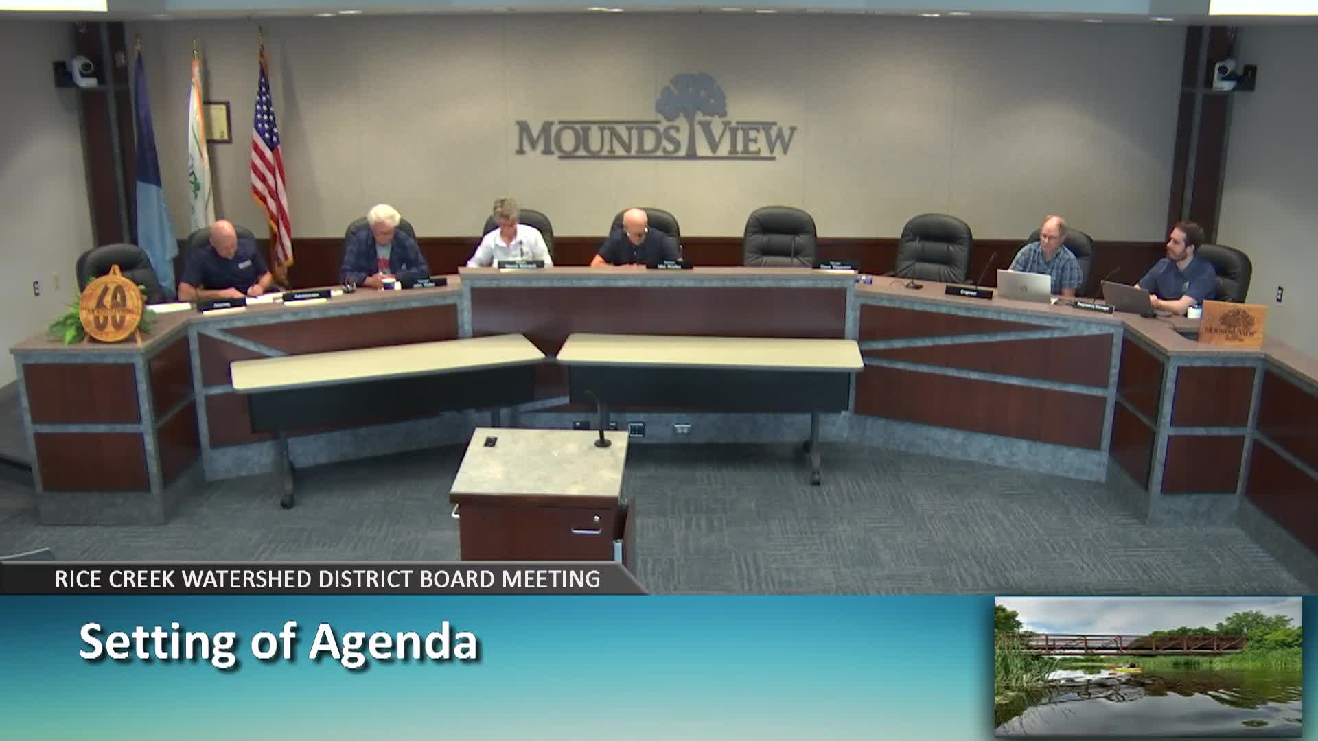 Rice Creek Watershed District Board Meeting - 7/23/2025