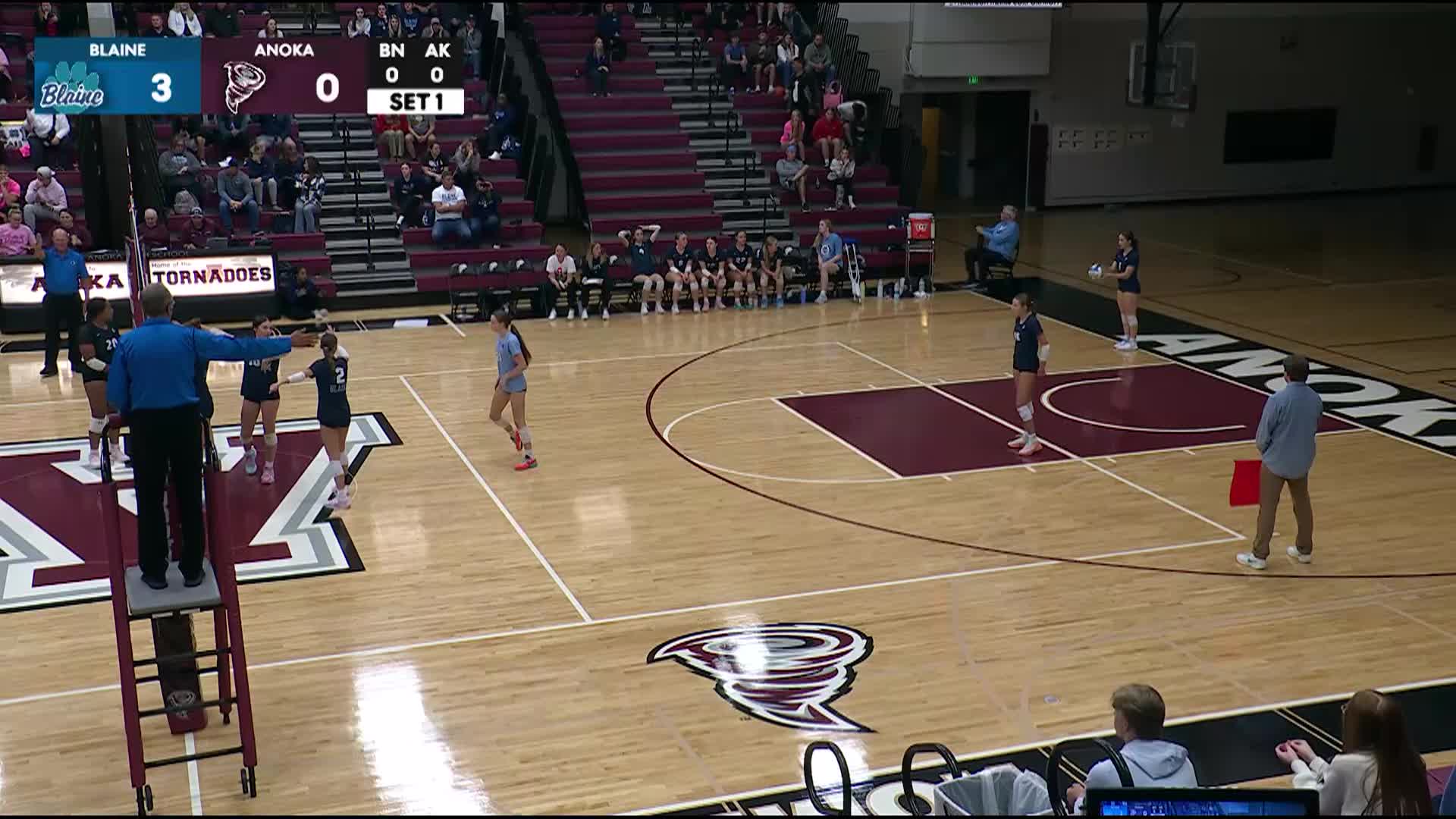 Volleyball: Blaine at Anoka