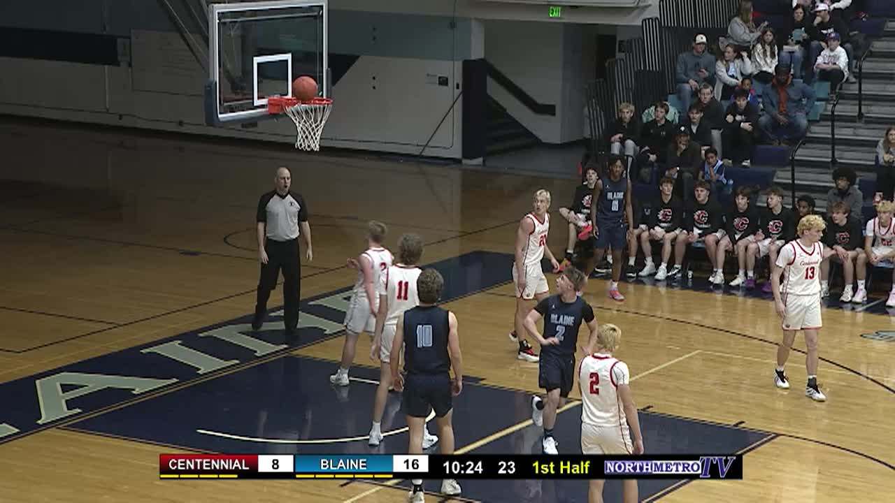 Boys Basketball: Centennial at Blaine