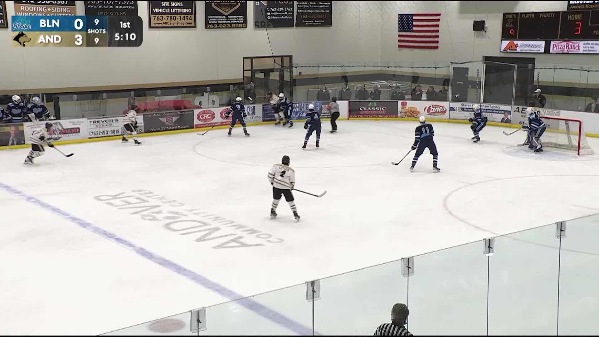 Boys Hockey: Blaine at Andover