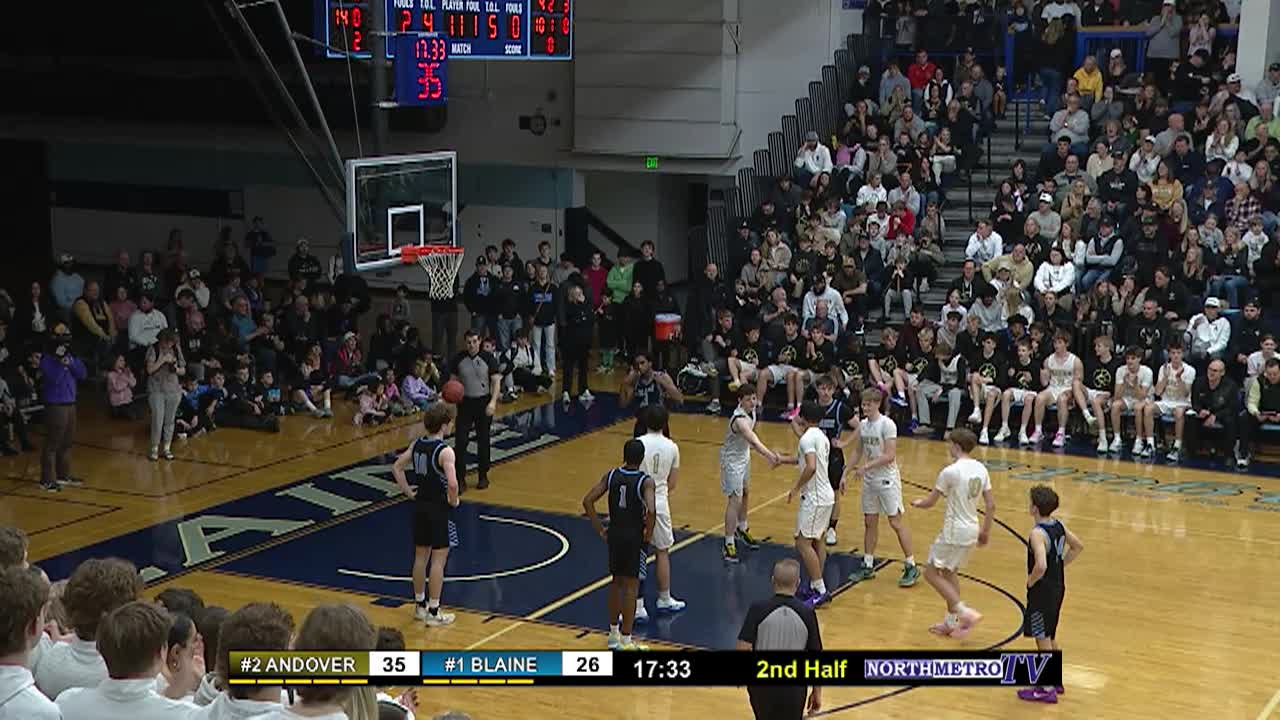 Boys Basketball 7AAAA Final: Andover at Blaine
