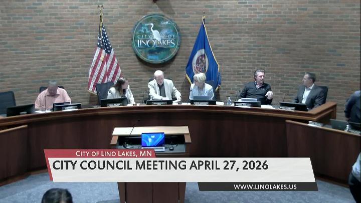 Thumbnail image for Lino Lakes City Council Meeting 4/27/2026