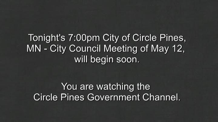 Thumbnail image for Circle Pines City Council Meeting 5/12/2026