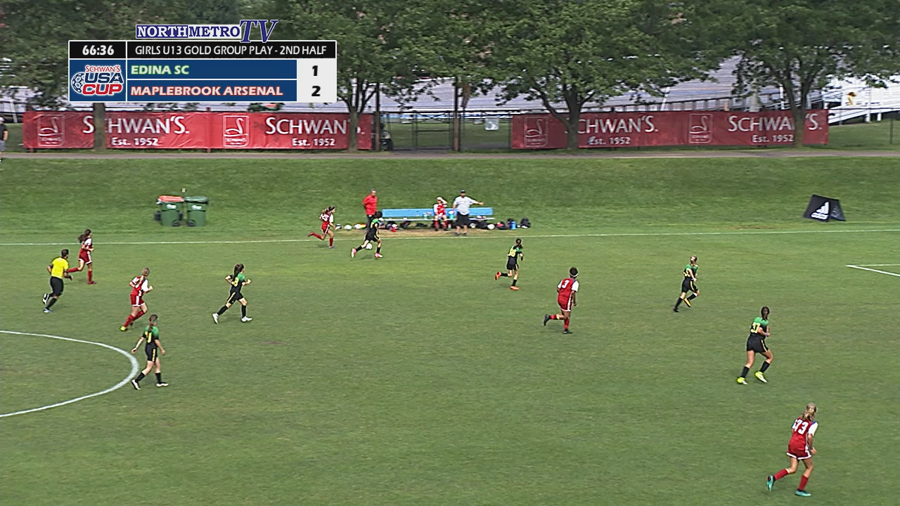USA Cup Soccer Game 18: U13 Girls - Maplebrook Arsenal vs. Edina SC