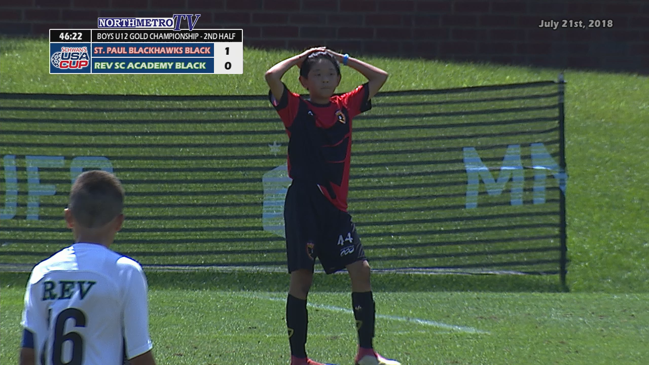 USA Cup Soccer Game 29: U12 Boys - REV SC Academy Black vs. St. Paul Blackhawks Black