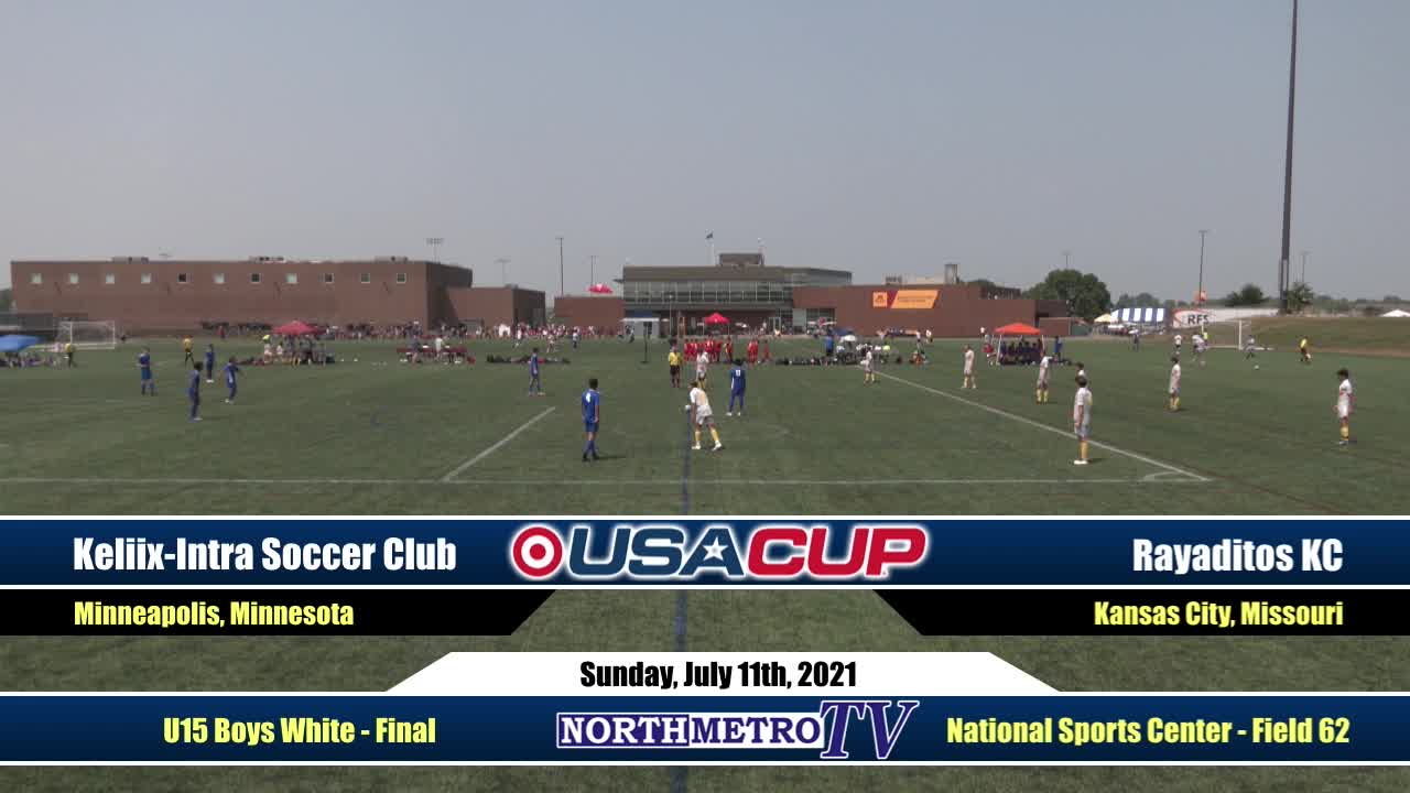 USA Cup Soccer Weekend Game 23: U15 Boys White Championship - Keliix-Intra Soccer Club vs. Rayaditos KC