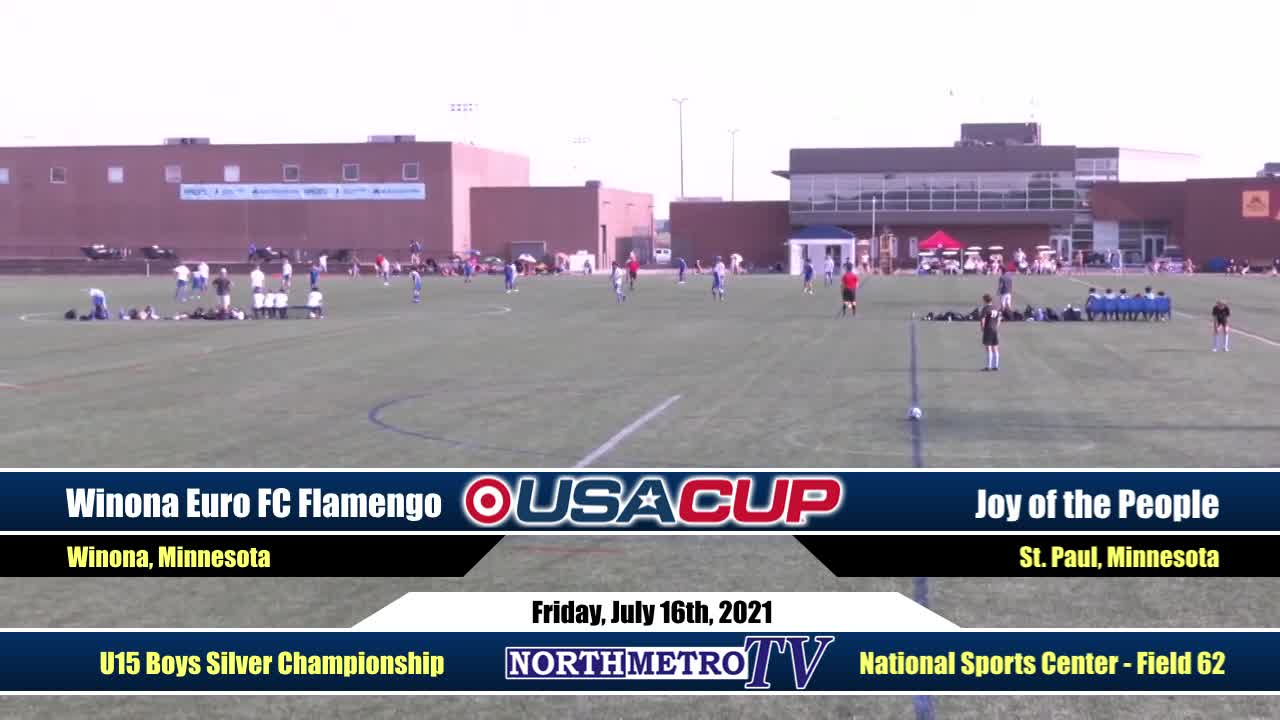 USA Cup Soccer Game 39: U15 Boys Silver - Joy of the People vs. Winona Euro FC Flamengo