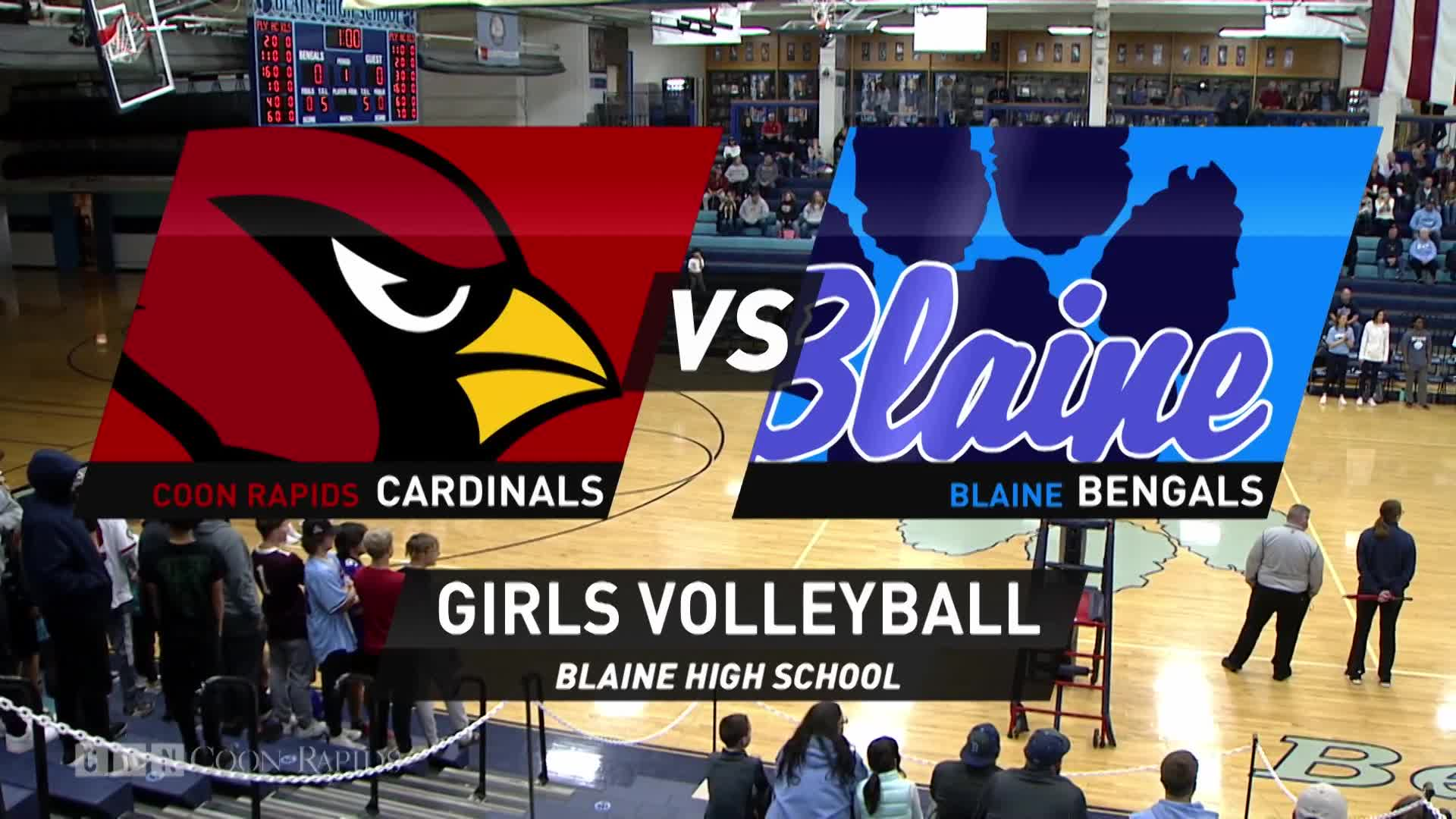 Thumbnail image for Volleyball Section 7AAAA Quarter-Final: Coon Rapids vs. Blaine