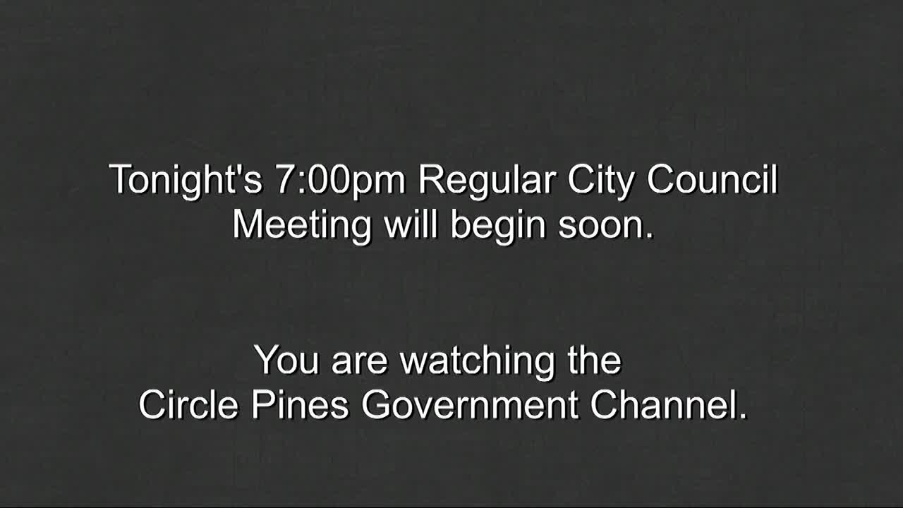 Thumbnail image for Circle Pines City Council Meeting 12/14/2021