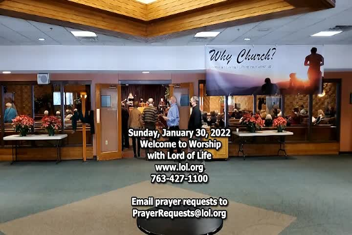 Thumbnail image for Lord of Life Church Service - 1/30/2022