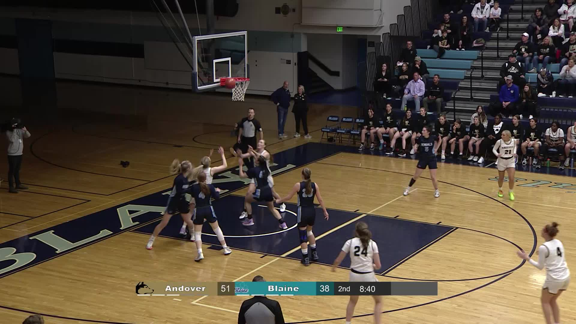 Thumbnail image for Girls Basketball Section 7AAAA Semi-Final: Blaine vs. Andover