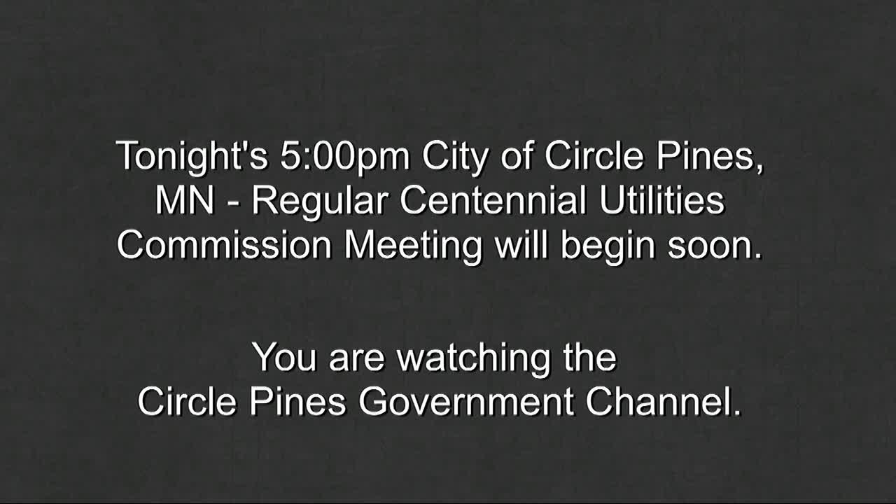 Thumbnail image for Circle Pines Utility Commission Meeting 3/16/2022