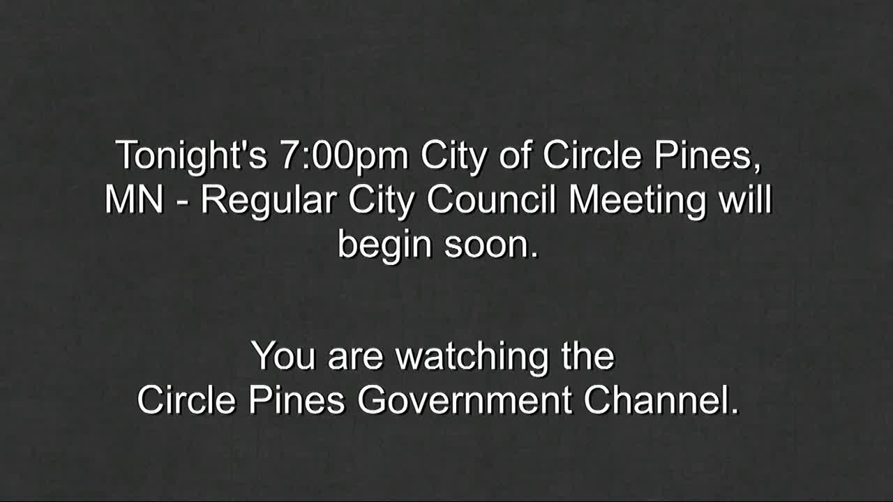 Thumbnail image for Circle Pines City Council Meeting 3/22/2022