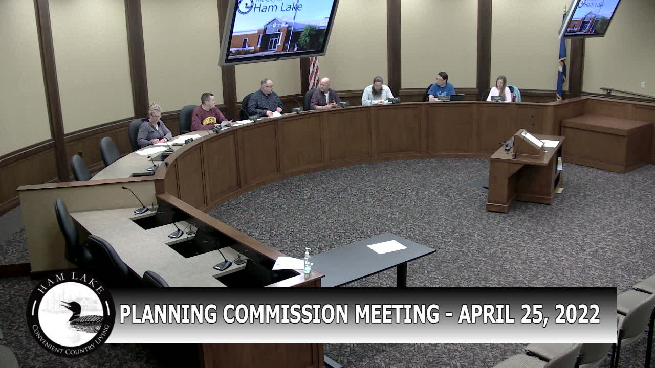 Thumbnail image for Ham Lake Planning Commission Meeting 4/25/2022
