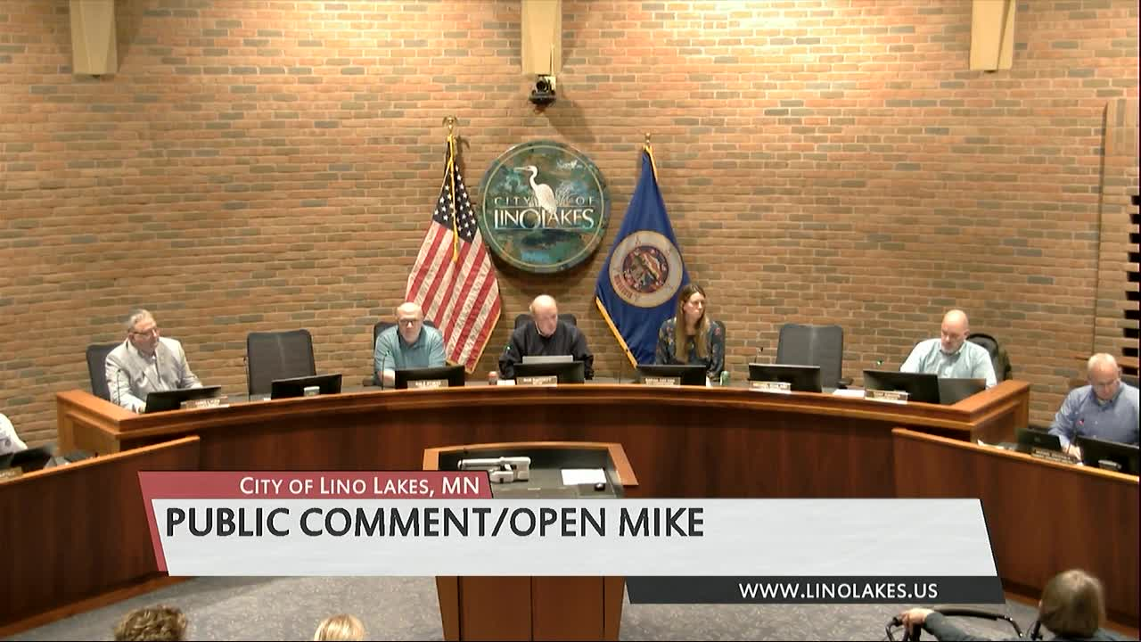 Lino Lakes City Council Meeting 4/25/2022