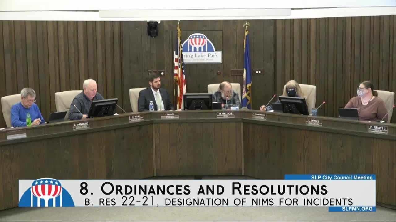 Thumbnail image for Spring Lake Park City Council Meeting 5/02/2022