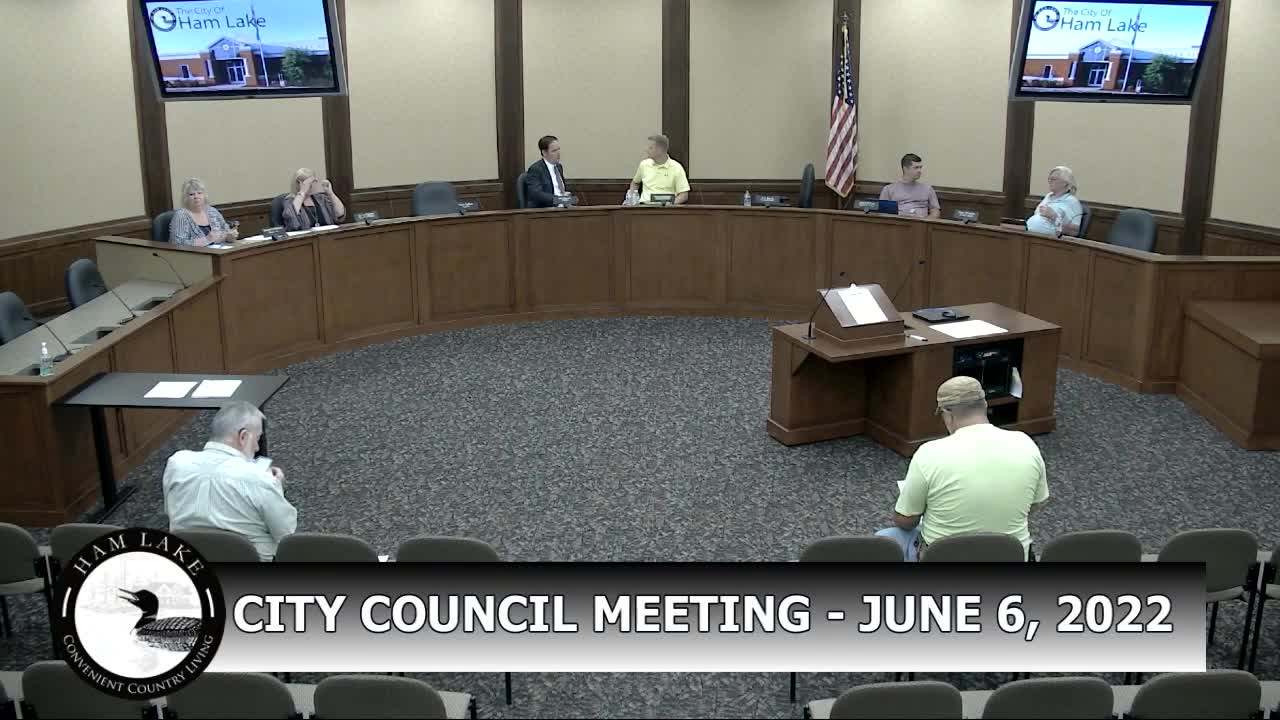 Thumbnail image for Ham Lake City Council Meeting 6/06/2022