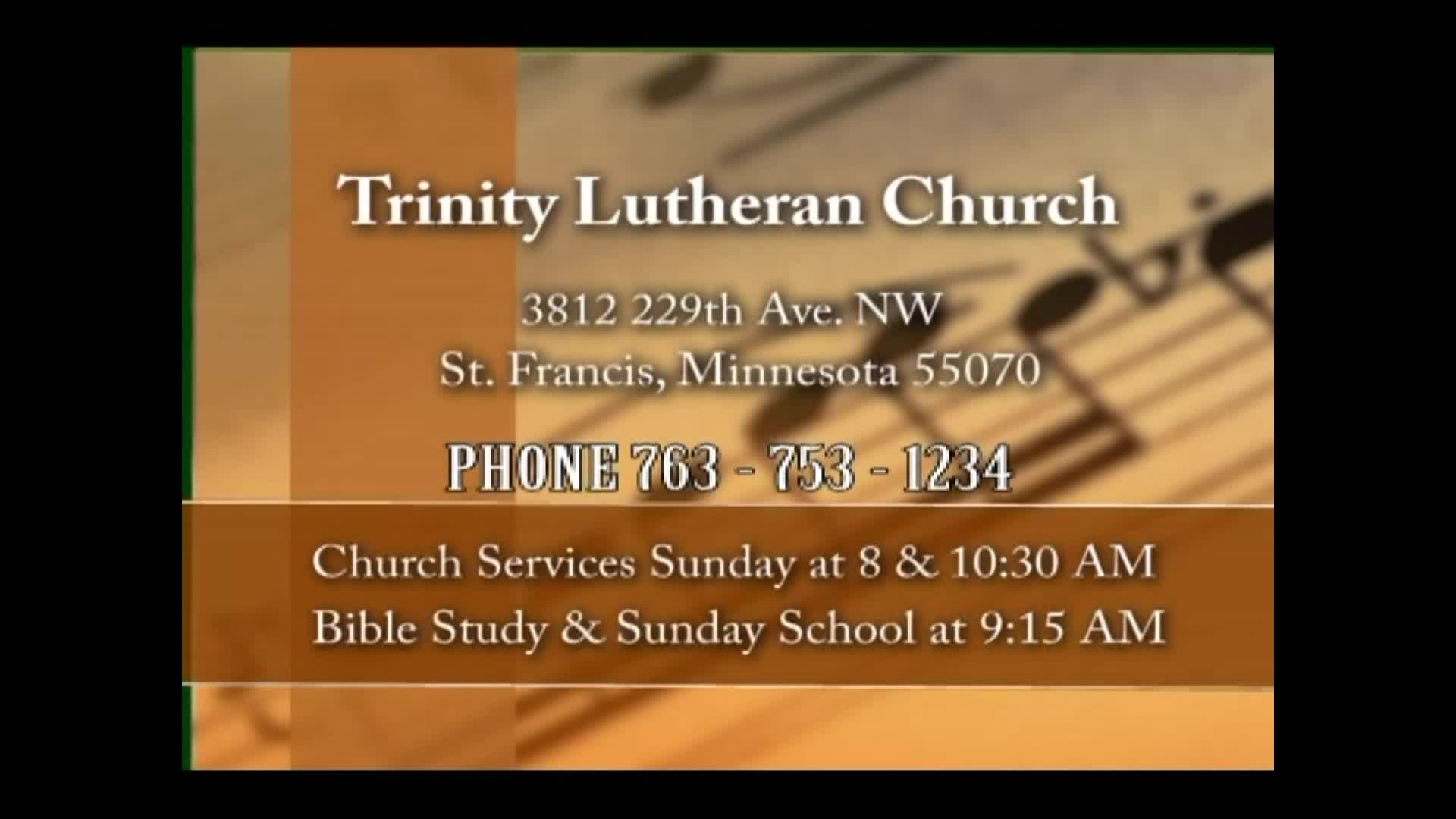Thumbnail image for Trinity Lutheran Church Service 6/12/2022