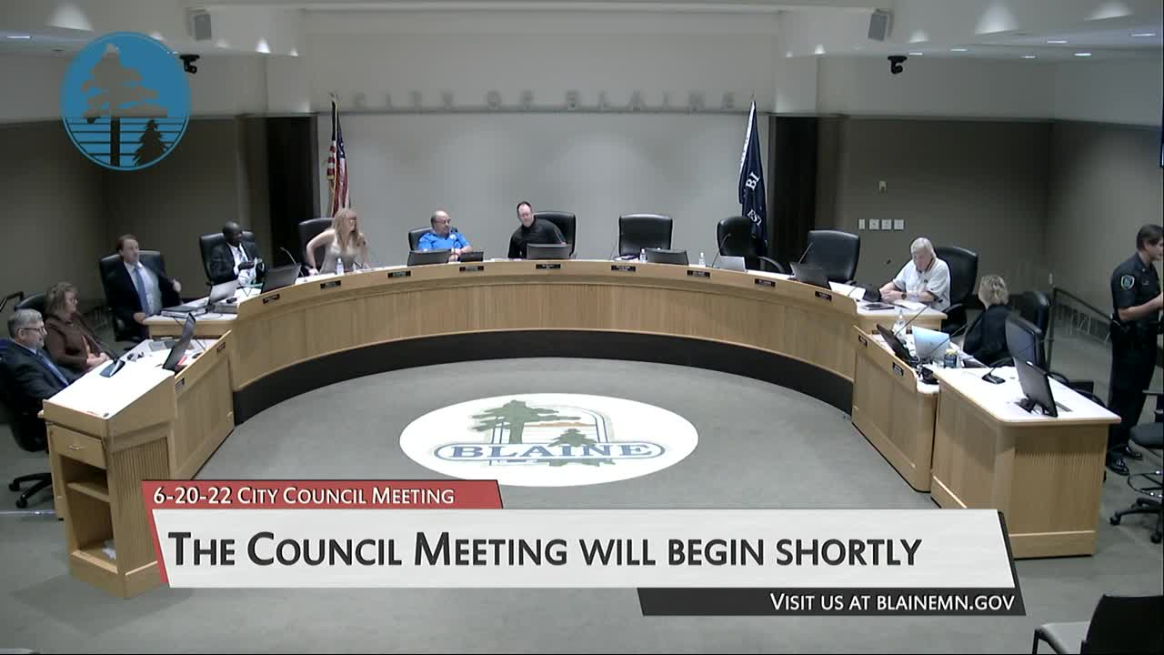 Thumbnail image for Blaine City Council Meeting 6/20/2022