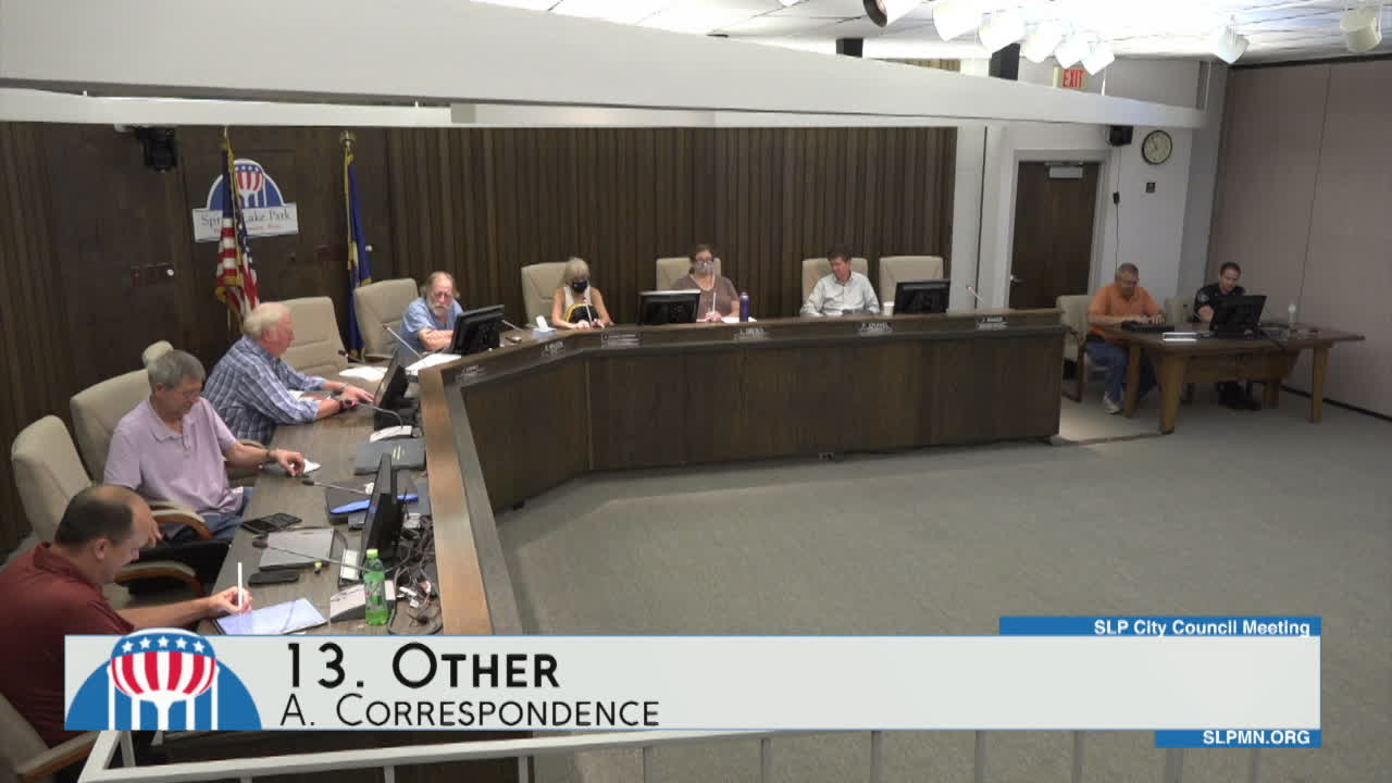 Spring Lake Park City Council Meeting 7/05/2022