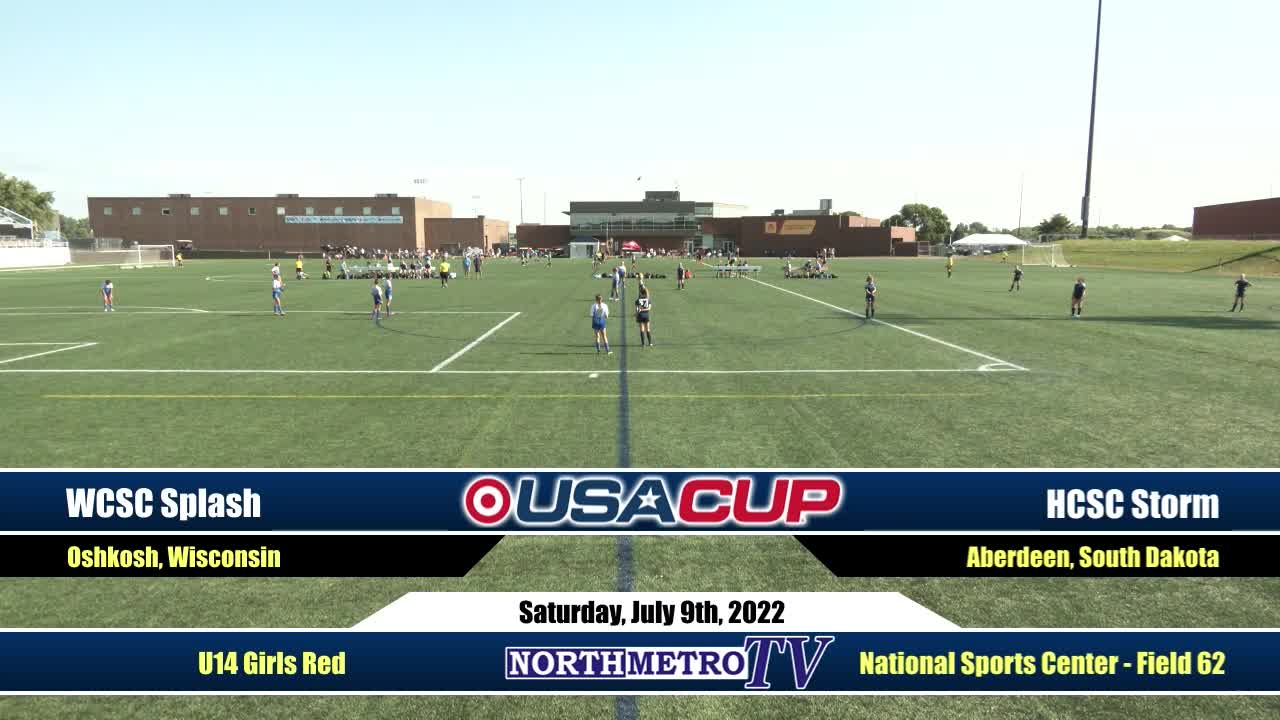 USA Cup Soccer Weekend Game 12: U14 Girls Red - WCSC Splash v. HCSC Storm