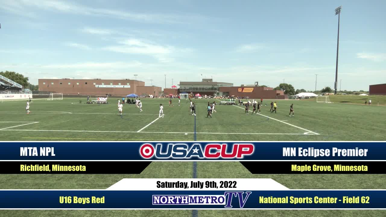 USA Cup Soccer Weekend Game 16: U16 Boys Red - MTA NPL v. MN Eclipse Premier